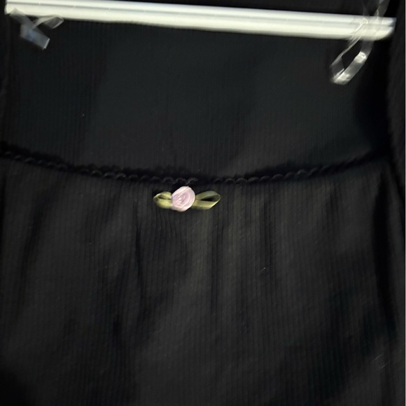 Ardene Black Ribbed Top - Picture 2 of 4